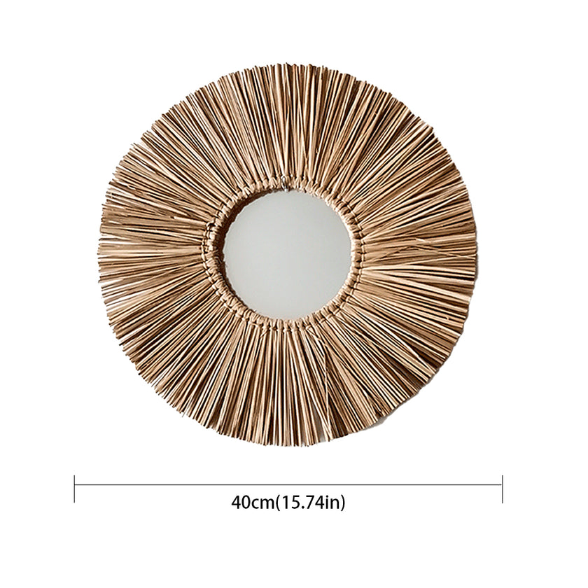 Nordic Style Retro Tassel Woven Wall-mounted Mirror