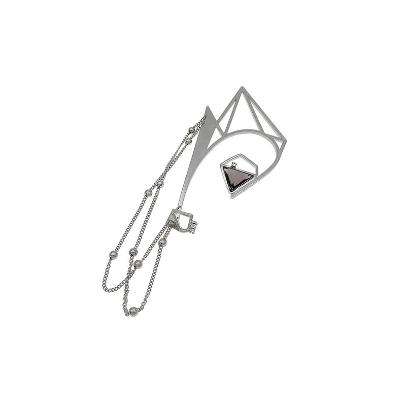 Female Geometric Element Earrings Cold Wind Long Earrings