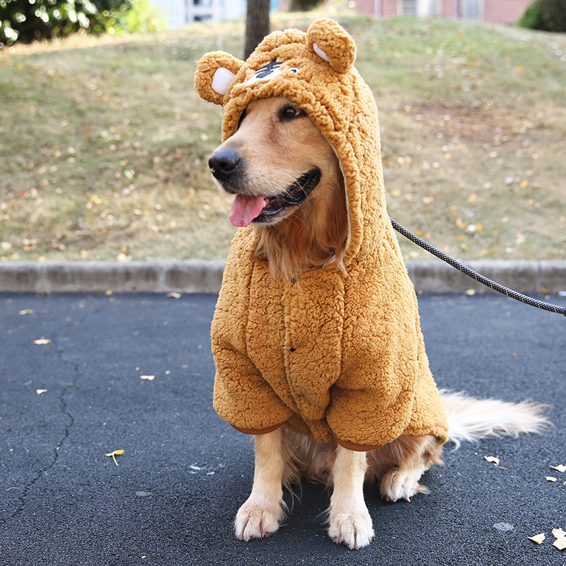 Medium And Large Dogs Thickened Pet Autumn And Winter Clothing