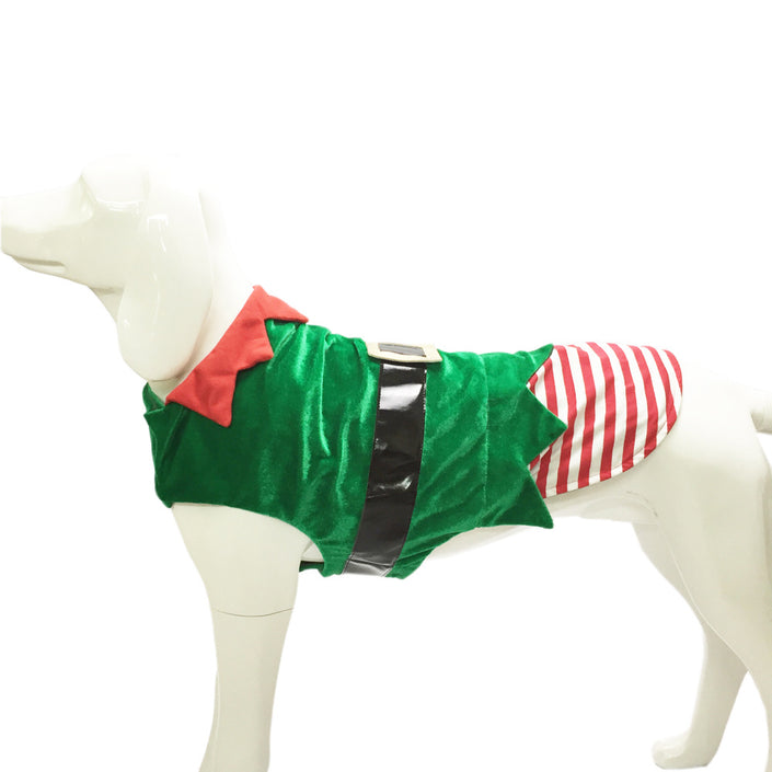 Alpscommerce Fashion pet Clothes Green Elf Pet Dog   Costume