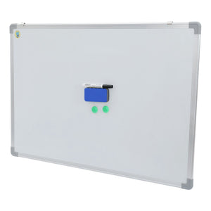Magnetic D ry Erase Board / Whiteboard, Silver Aluminium Frame, 36 X 24 Inches
