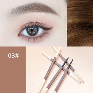 Automatic Rotary Sketch Waterproof And Non Smudging Extremely Thin Double Headed Eyebrow Pencil