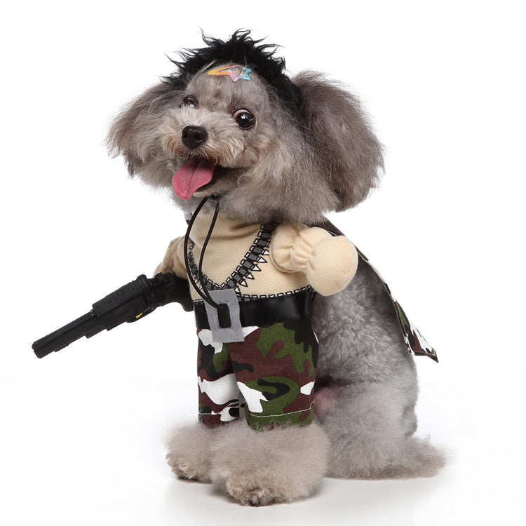 Cosplay Pet Supplies Standing Outfit Funny Dog Clothes