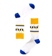 Contrast men's personality cotton socks geometric stockings