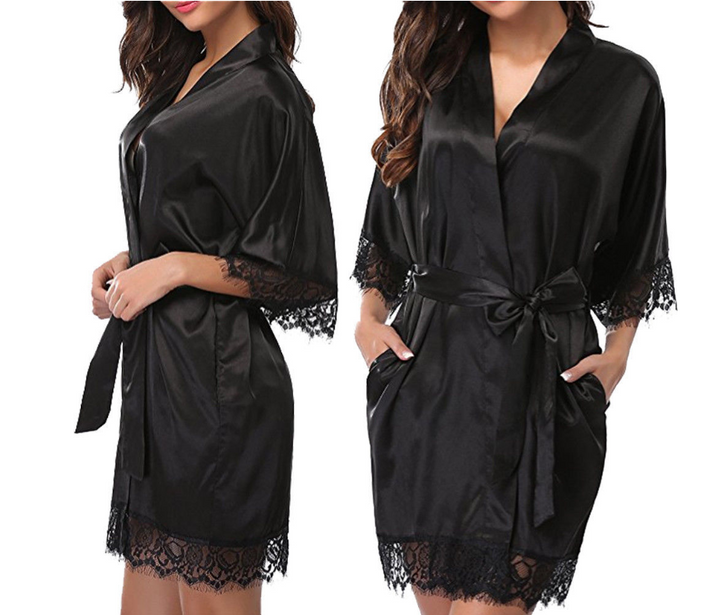 Faux Ice Silk Plus Size Nightgown pajamas