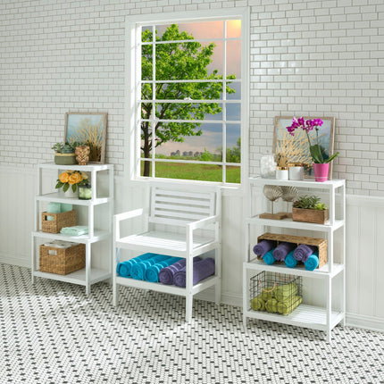 New Ridge Bookcase Shelf, One Size, White