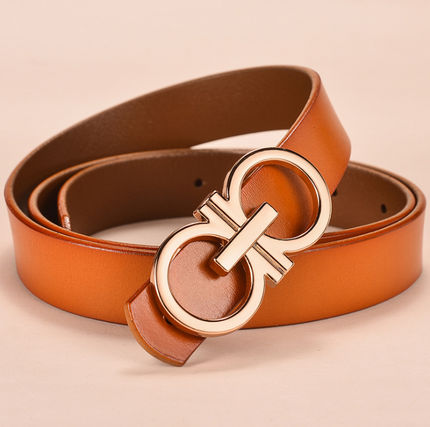 Designer white Belt Women Strap High Quality Genuine Leather Famous Brand Ladies Belt For Jeans Skirt Girl Red Pin Buckle2.3