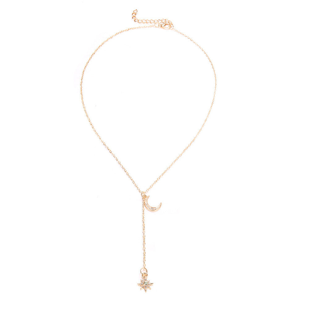 New Jewelry Fashion Personality Retro Moon Sun Women's Necklace