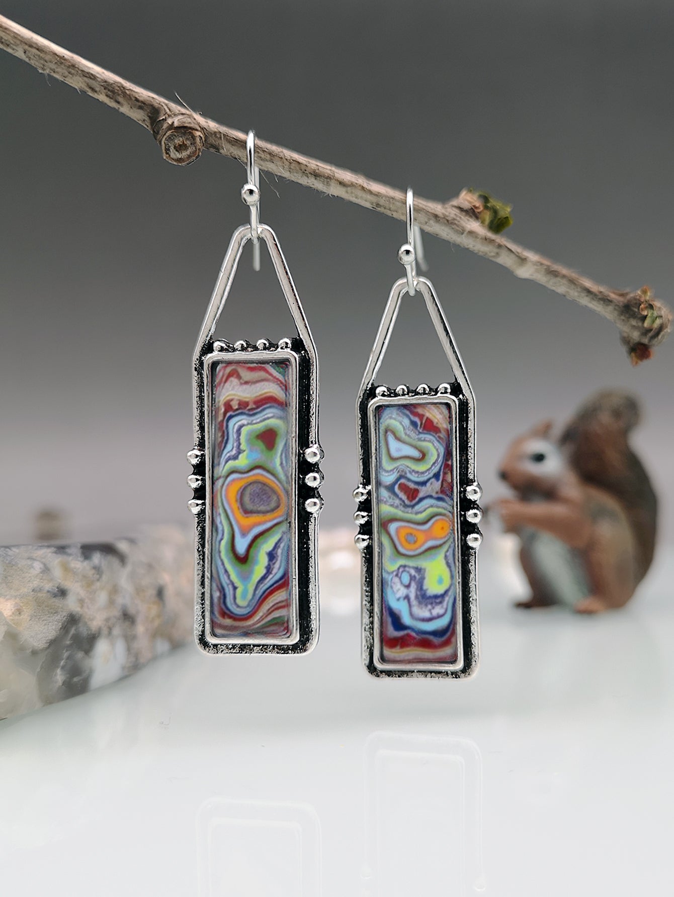 Personalized Solid Color Dual-use Short Earrings