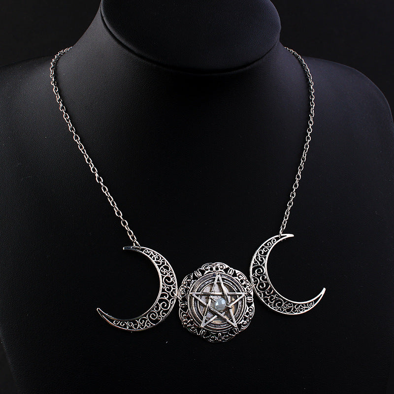 Magic Circle Blessing Moon Necklace