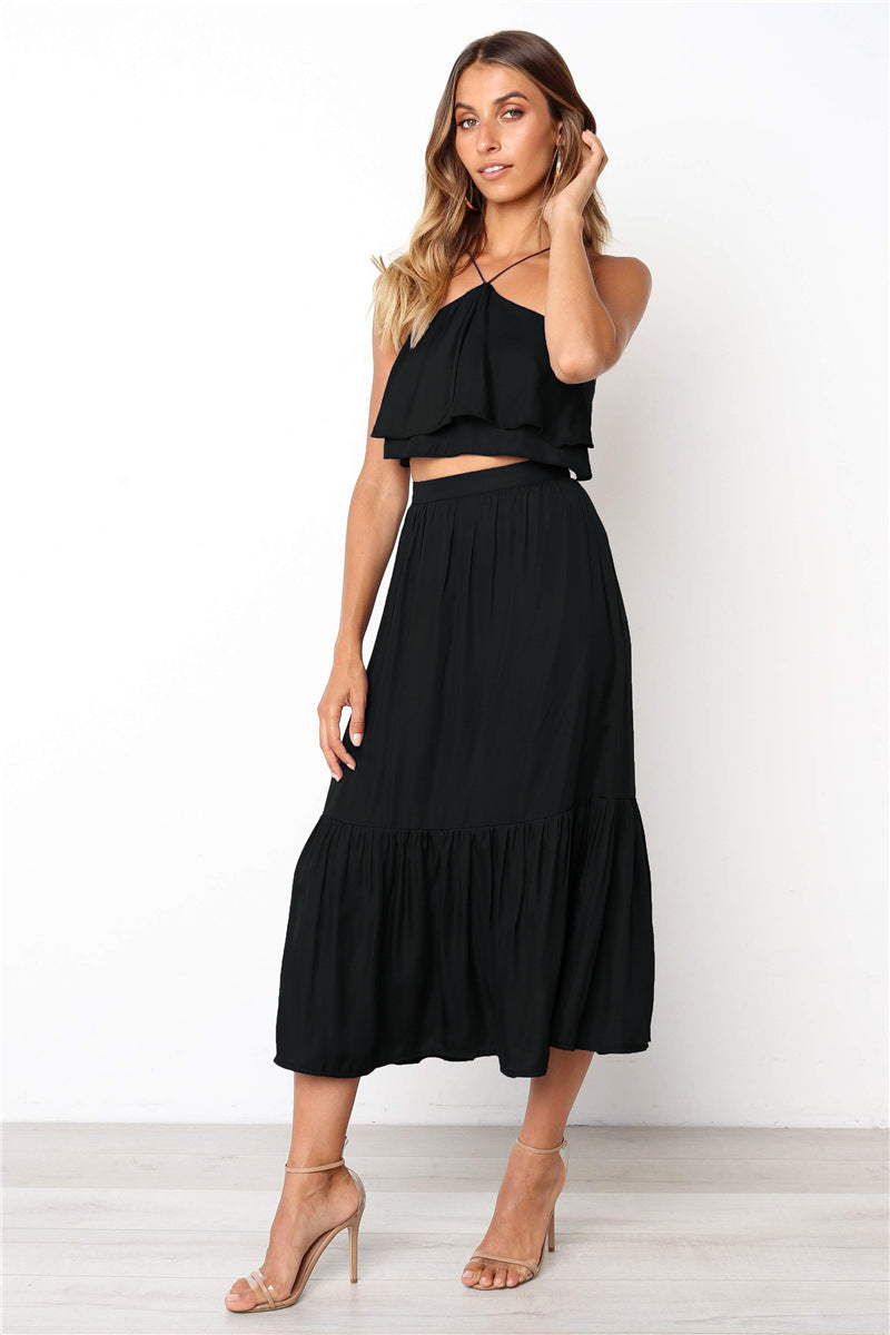Women's chest strapless strapless two pieces