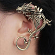 Mystical Dragon Long Ear Cuff Earring