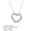 Heart pendant necklace