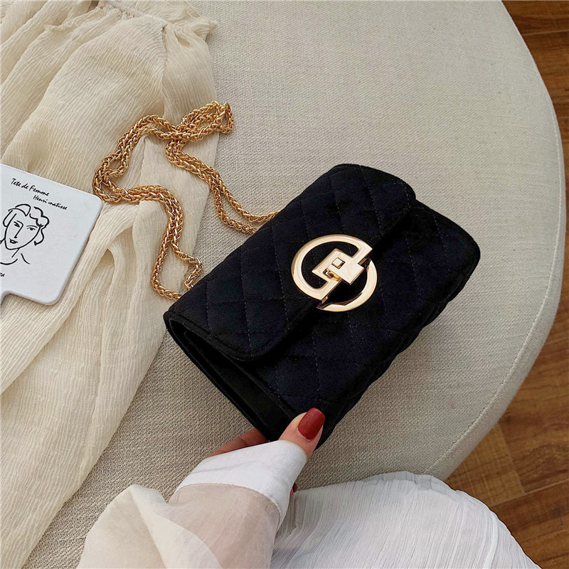 Velvet Mini Crossbody Bags For Women