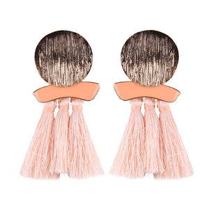 Boa ethnic tassel earrings