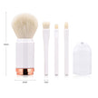 Retractable double head makeup brush
