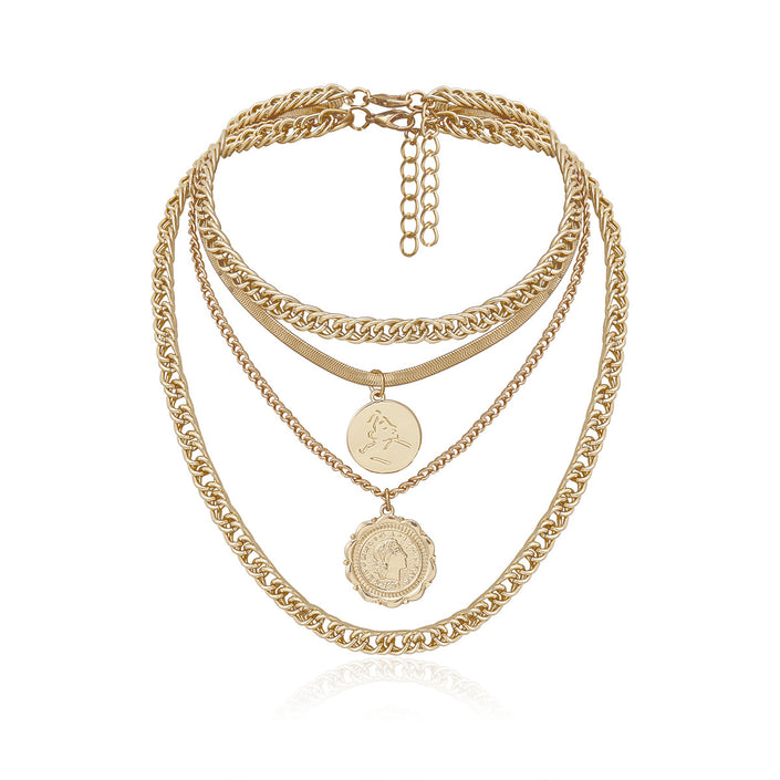 Hip Hop Thick Chain Necklace Lace Tag Necklace