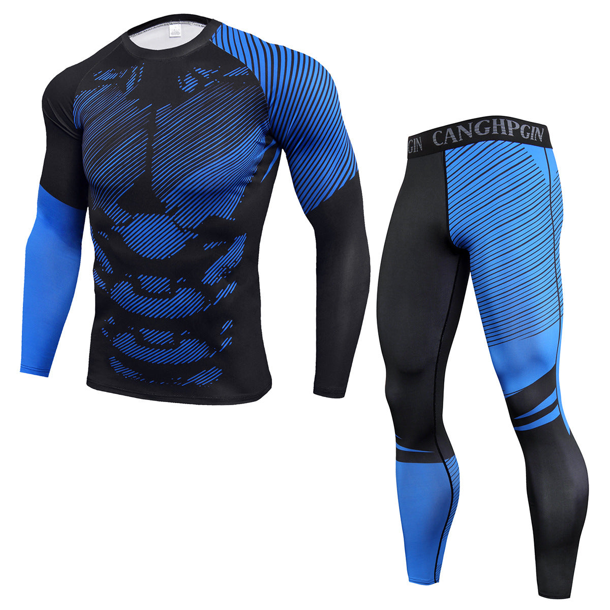 Men's PRO Tight Fitness Sports Training Suit Stretch