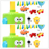 Power Balloon Launch Tower Toy Puzzle Fun Education Inertia Air Power Balloon Car Science Experimen Toy for Children Gift