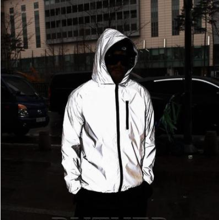 Men's Reflective Windbreaker Waterproof Jacket