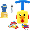 Power Balloon Launch Tower Toy Puzzle Fun Education Inertia Air Power Balloon Car Science Experimen Toy for Children Gift