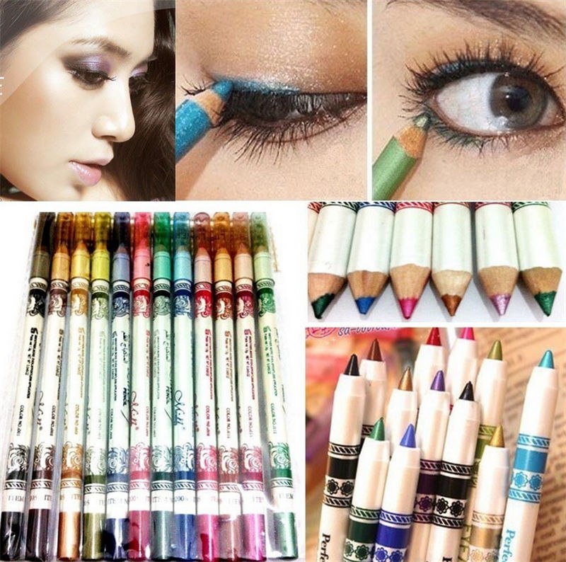 12 Colors Lip liner Eye Shadow Eyeliner