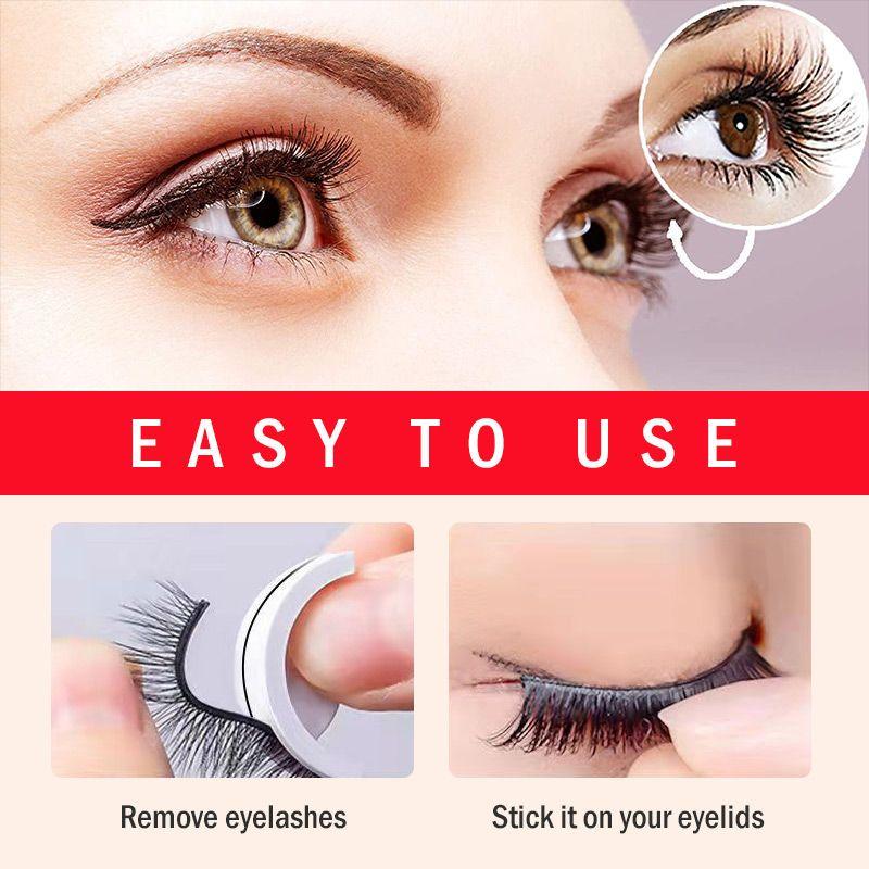 Reusable 3D silk Mink Lashes Natural False Eyelashes