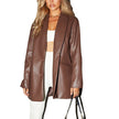 Alpscommerce Leather Coat Warm Suit
