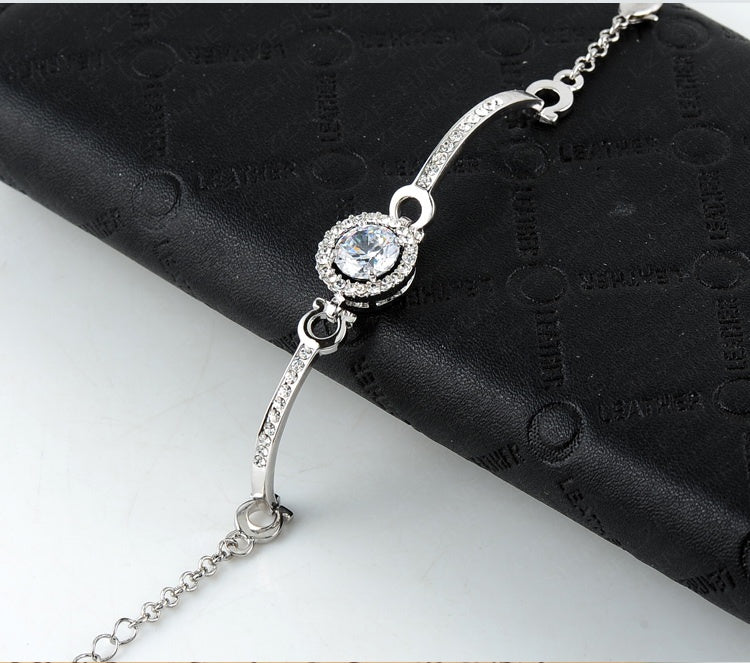 Hearts and Arrows Zirconium Bracelet