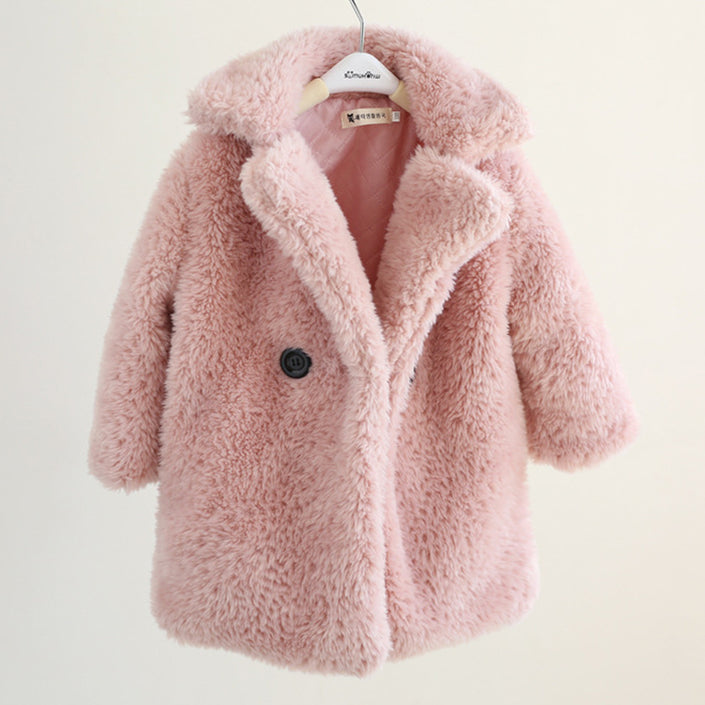 Big Kids Fur Coat In Autumn And Winter Coat Alpscommerce