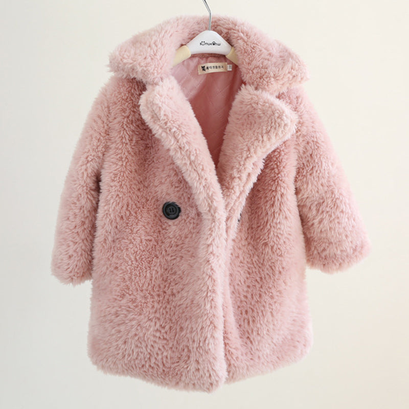 Big Kids Fur Coat In Autumn And Winter Coat Alpscommerce