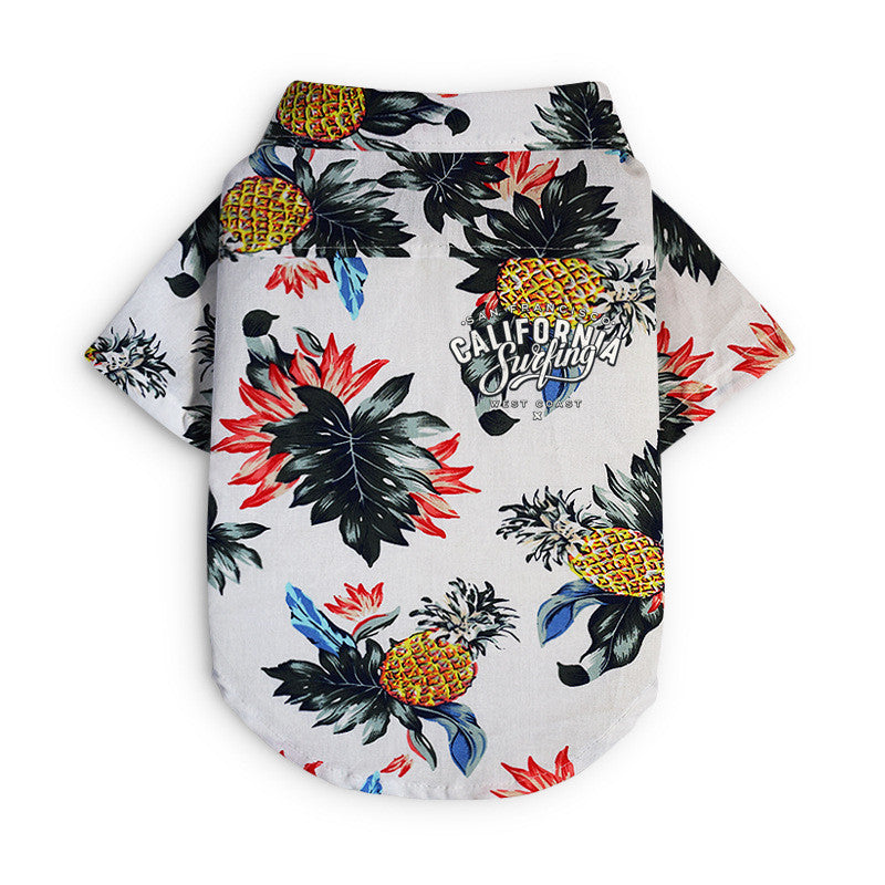 Hawaiian dog style shirt clothes