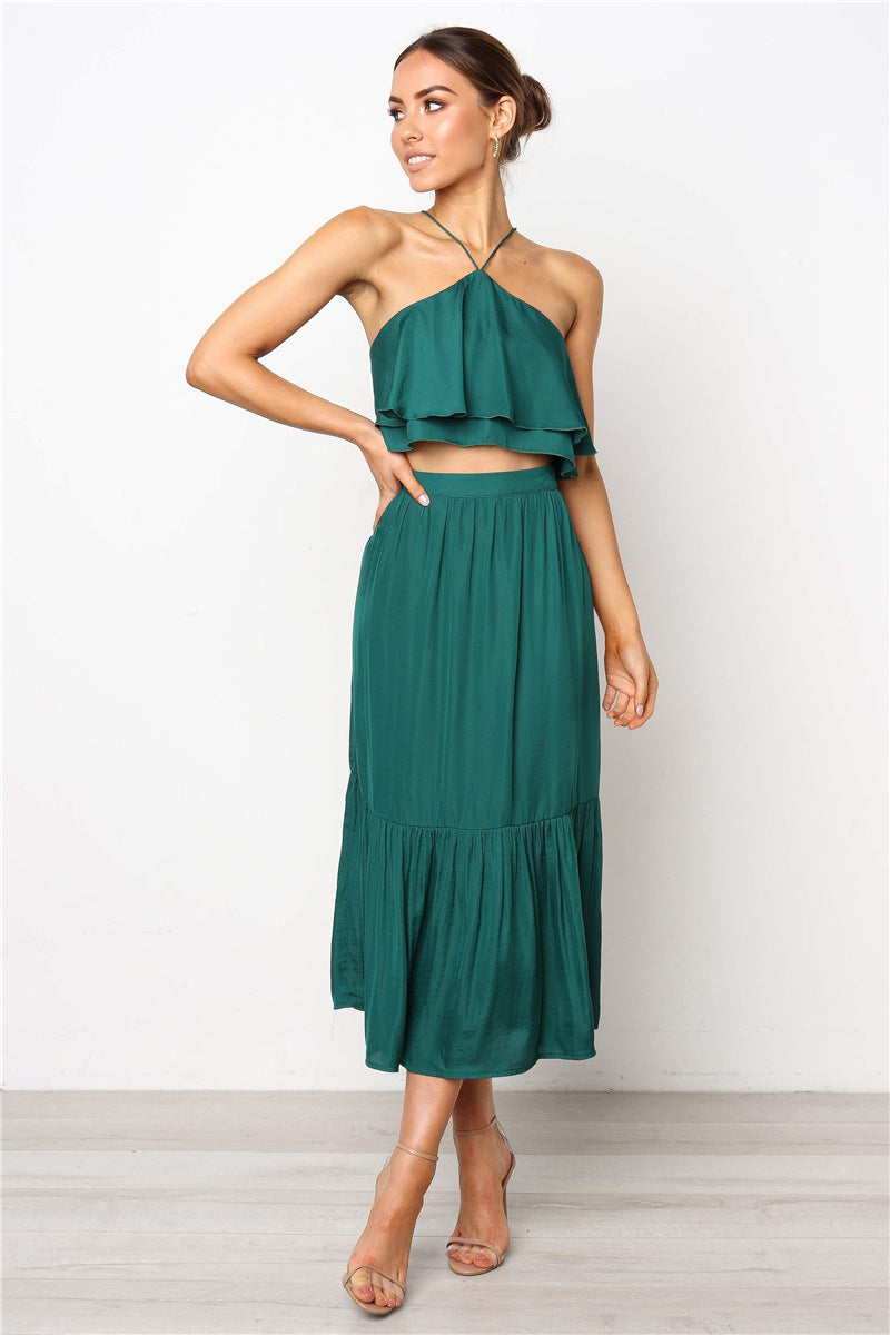 Women's chest strapless strapless two pieces