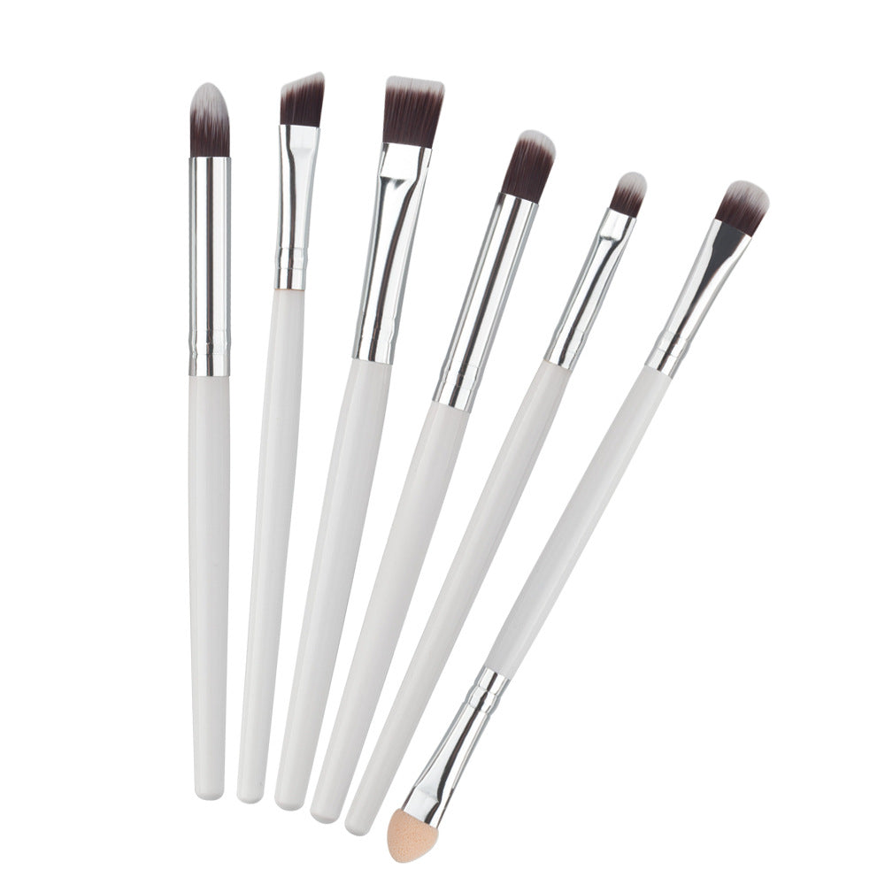 6PCS eye makeup cosmetics Alpscommerce Brushes Set for Eyeshadow eyebrow lip eyeliner brush beauty make up tools
