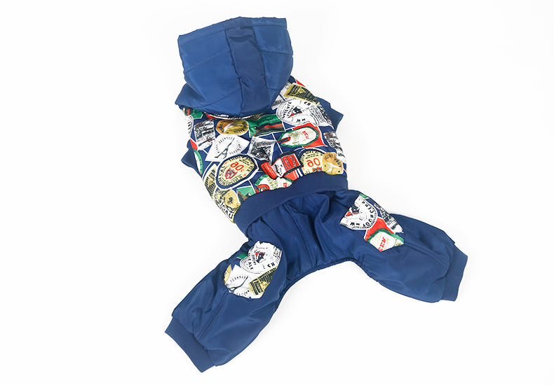 Dog casual printed clothes