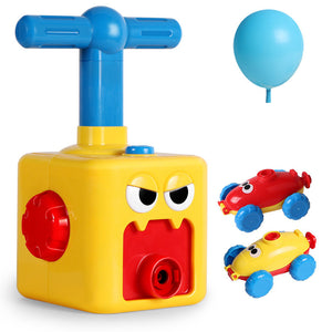 Power Balloon Launch Tower Toy Puzzle Fun Education Inertia Air Power Balloon Car Science Experimen Toy for Children Gift