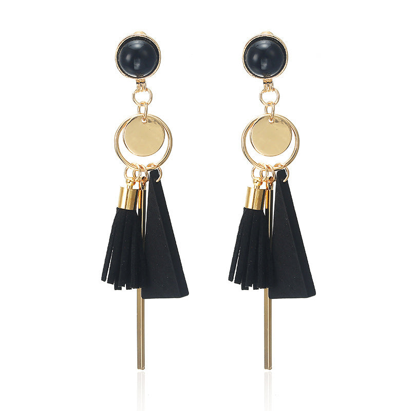 Diamond circle matte earrings earrings Japan and South Korea simple charm full diamond fashion wild earrings