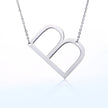 Fabulous Rose Gold Plated Stainless Steel Initial Letter Pendant Necklace