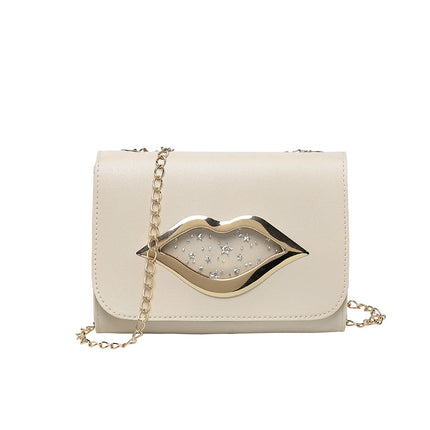 Lip phone bag messenger chain pouch