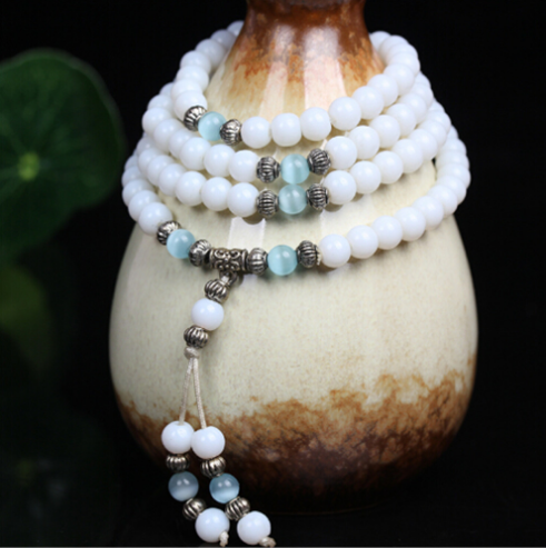 Natural crystal multi-layer bracelet