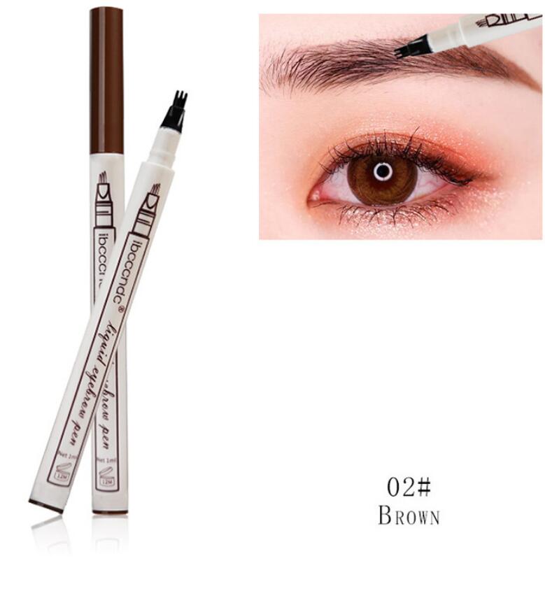 Three - or four-headed eyebrow pencils are waterproof and long-lasting