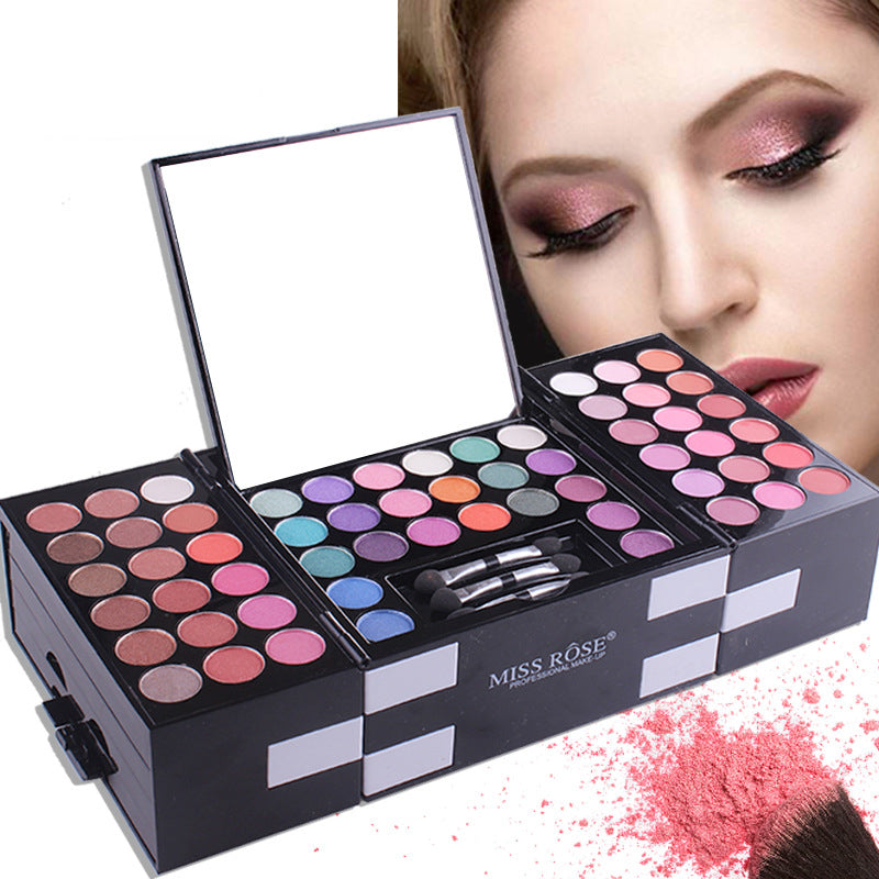 MISS ROSE 144 color 3 color 3 Color Eyeshadow blush eyebrow makeup kit