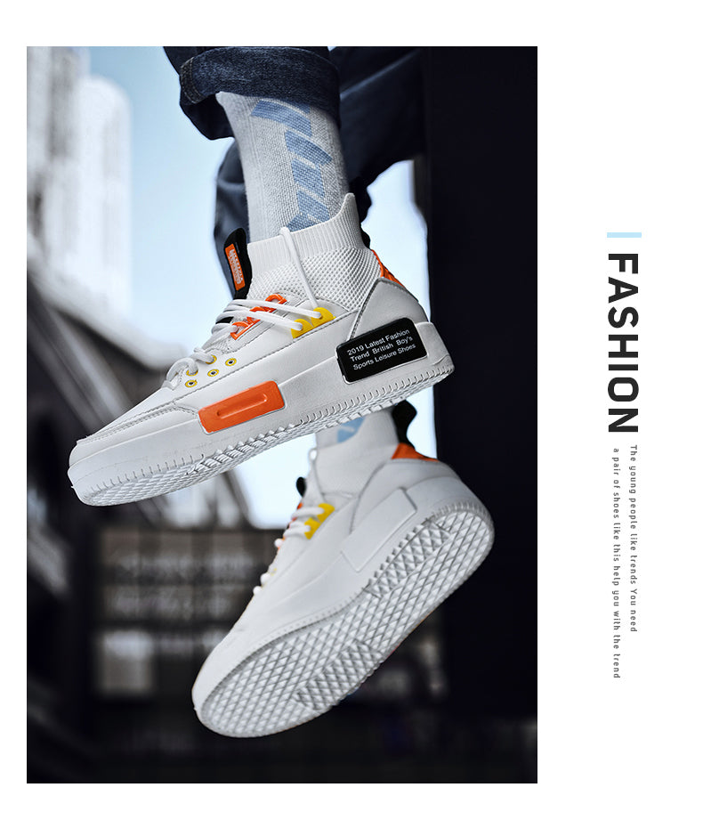 Casual high-top canvas shoes