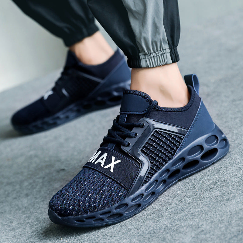 High elastic hollow fly woven casual shoes