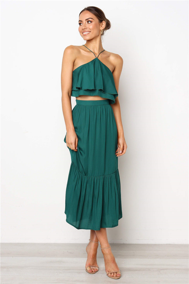 Women's chest strapless strapless two pieces