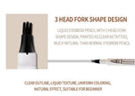 Three - or four-headed eyebrow pencils are waterproof and long-lasting