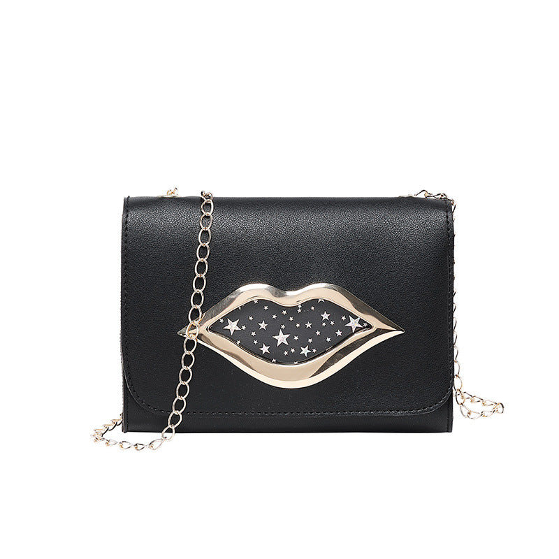 Lip phone bag messenger chain pouch