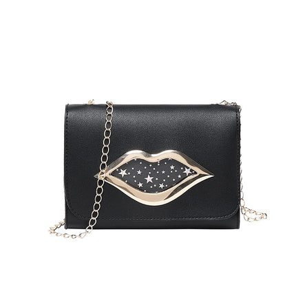 Lip phone bag messenger chain pouch