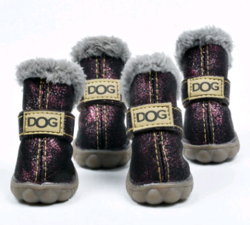 Dog Thick Snow Boots Keep Warm Teddy Autumn   Shoes