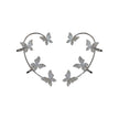 Korea Diamond Butterfly Ear Hook Without Pierced Bone Clip